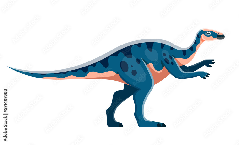 Fototapeta premium Cartoon Aralosaurus dinosaur isolated character
