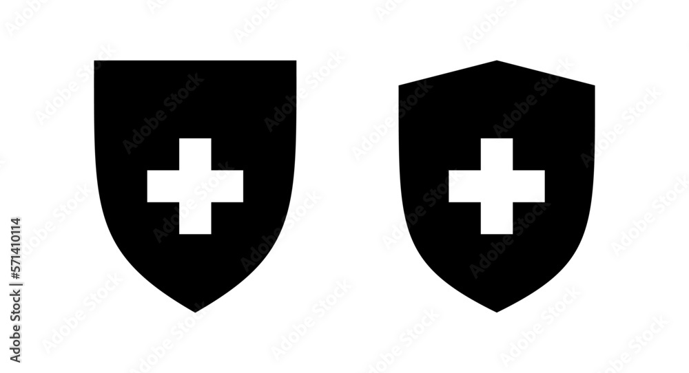 Obraz premium Health insurance icon vector illustration. Insurance document sign and symbol