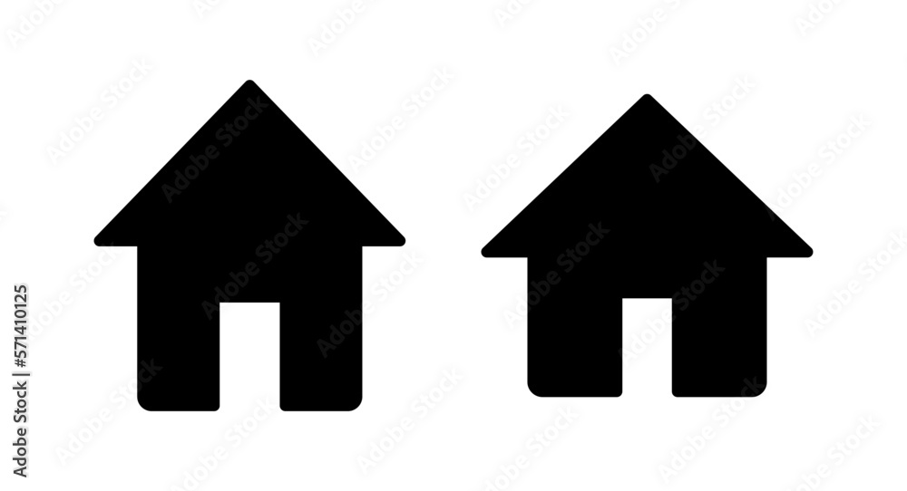 Home icon vector illustration. House sign and symbol Home icon vector illustration. House sign and symbol