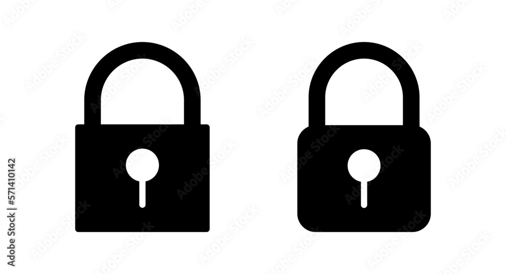 Lock icon vector illustration. Padlock sign and symbol. Encryption icon. Security symbol Lock icon vector illustration. Padlock sign and symbol. Encryption icon. Security symbol