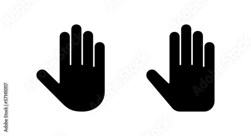 Hand icon vector illustration. hand sign and symbol. hand gesture