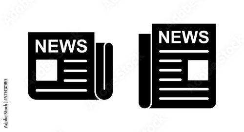 Newspaper icon vector illustration. news paper sign and symbolign