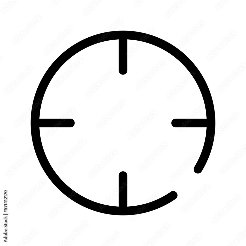 Crosshair Icon Vector Symbol Design Illustration Crosshair Icon Vector Symbol Design Illustration