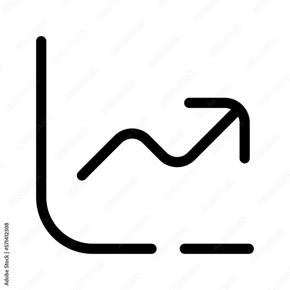 Line Chart Icon Vector Symbol Design Illustration Line Chart Icon Vector Symbol Design Illustration