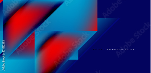 Dynamic triangle design with fluid gradient colors abstract background