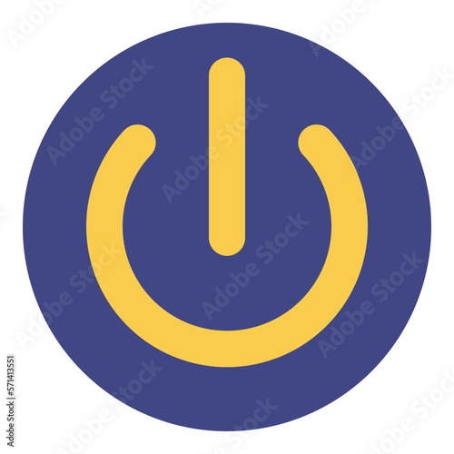 power button flat icon