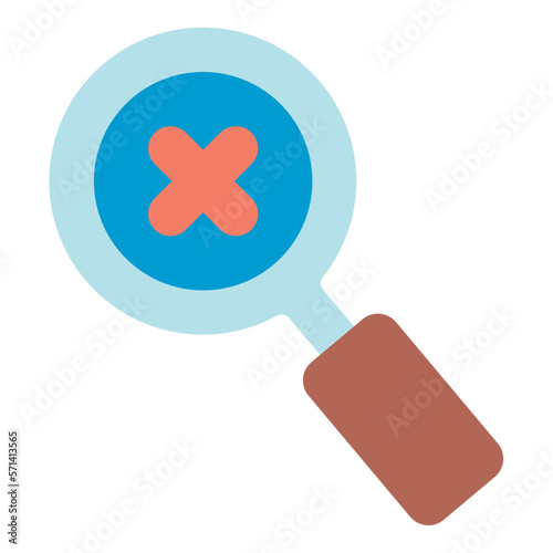 cancel search flat icon