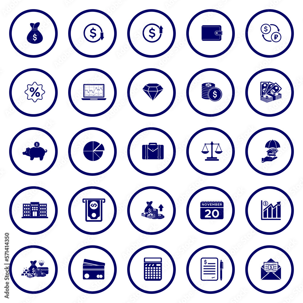 business and finance icon set, business and money icon set vector sign symbol business and finance icon set, business and money icon set vector sign symbol