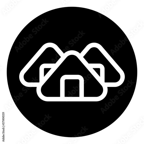 onigiri glyph icon