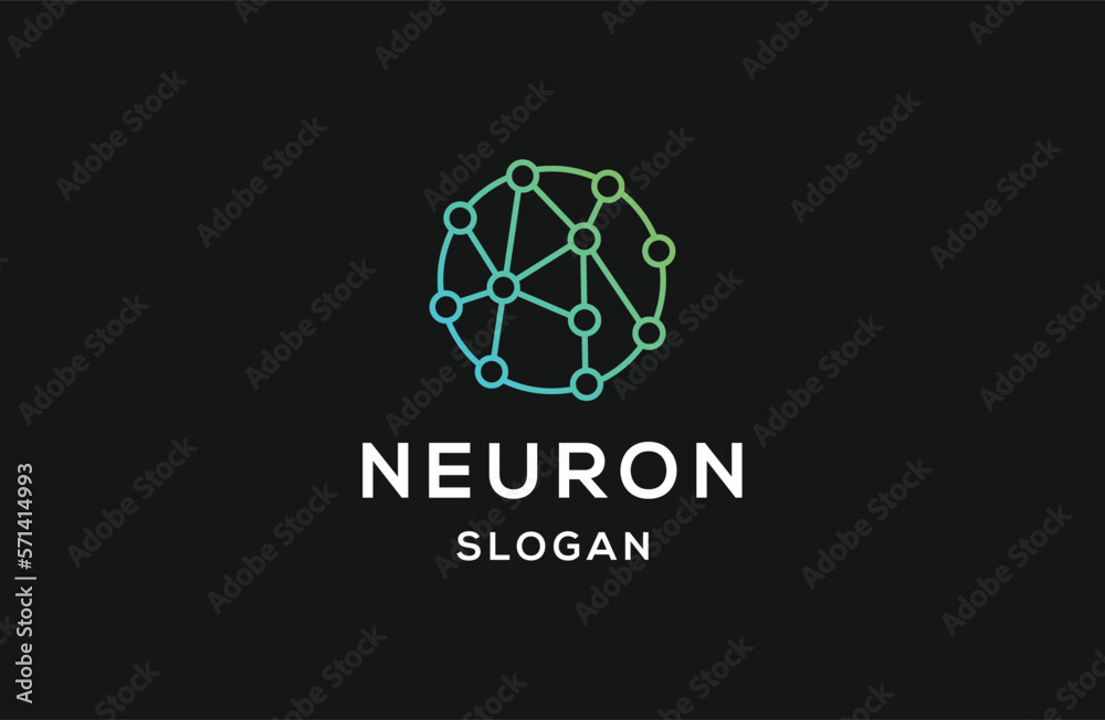 Abstract Neuron logo template vector Abstract Neuron logo template vector