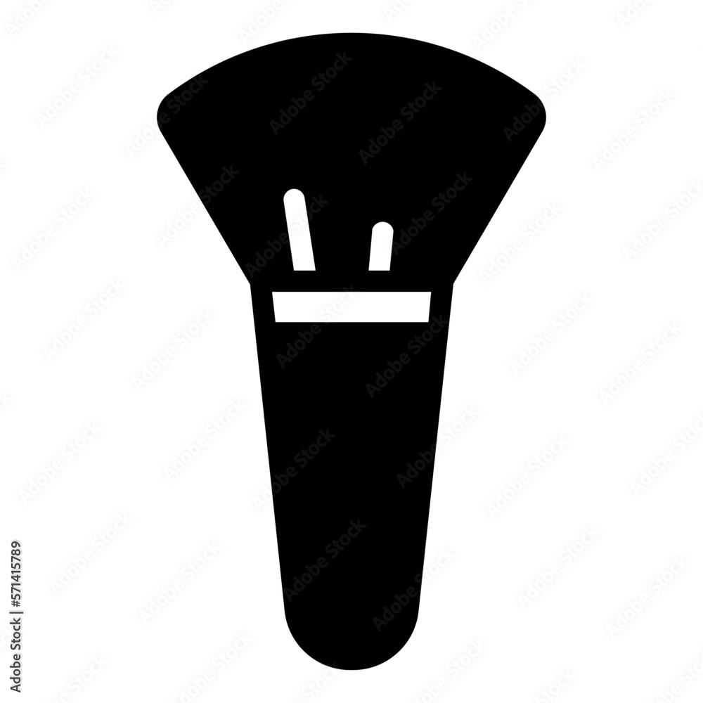 Blush brush solid icon Blush brush solid icon
