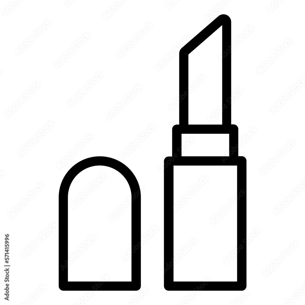 Lipstick outline icon Lipstick outline icon