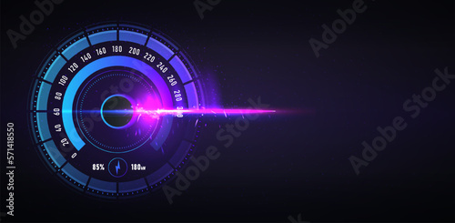 Speed motion for text