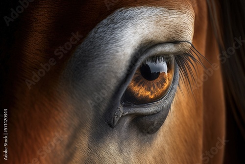 Equine eye. Generative AI