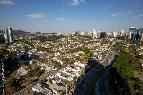 Aerial view of Alphaville condominium in Barueri, Sao Paulo, state, Brazil photo
