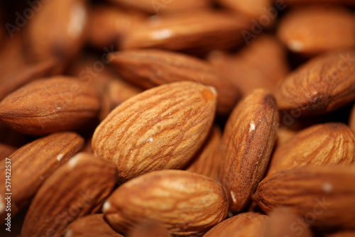 Dry fruit almond close up background prunus amygdalus family rosaceae botanical high quality big size print