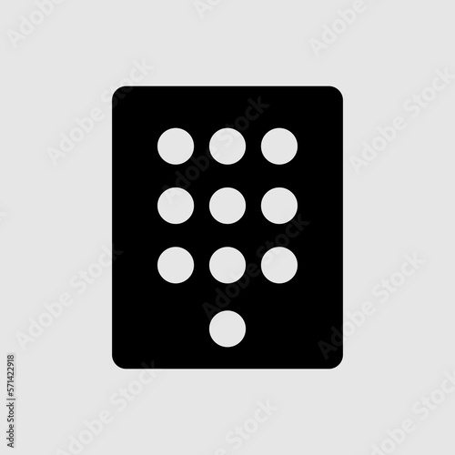  Dialpad, numeric keypad icon design. isolated on white background..eps photo