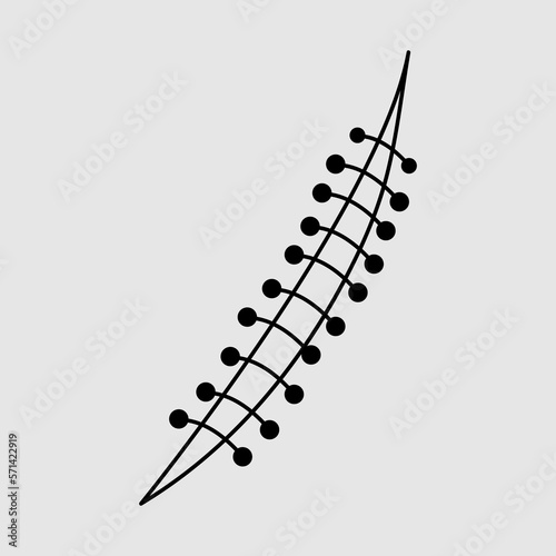  Cut suture scar icon design vector trendy style illustration on white background..eps