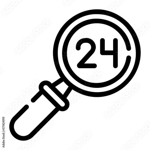 serach line icon