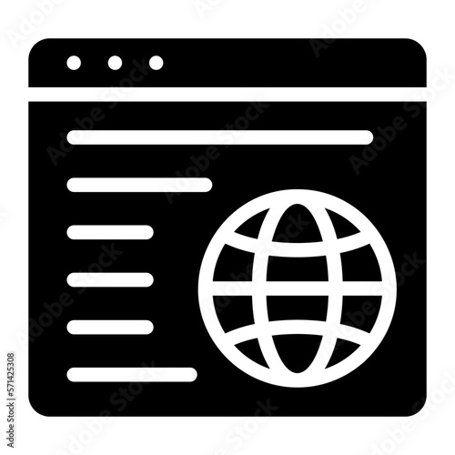 web glyph icon