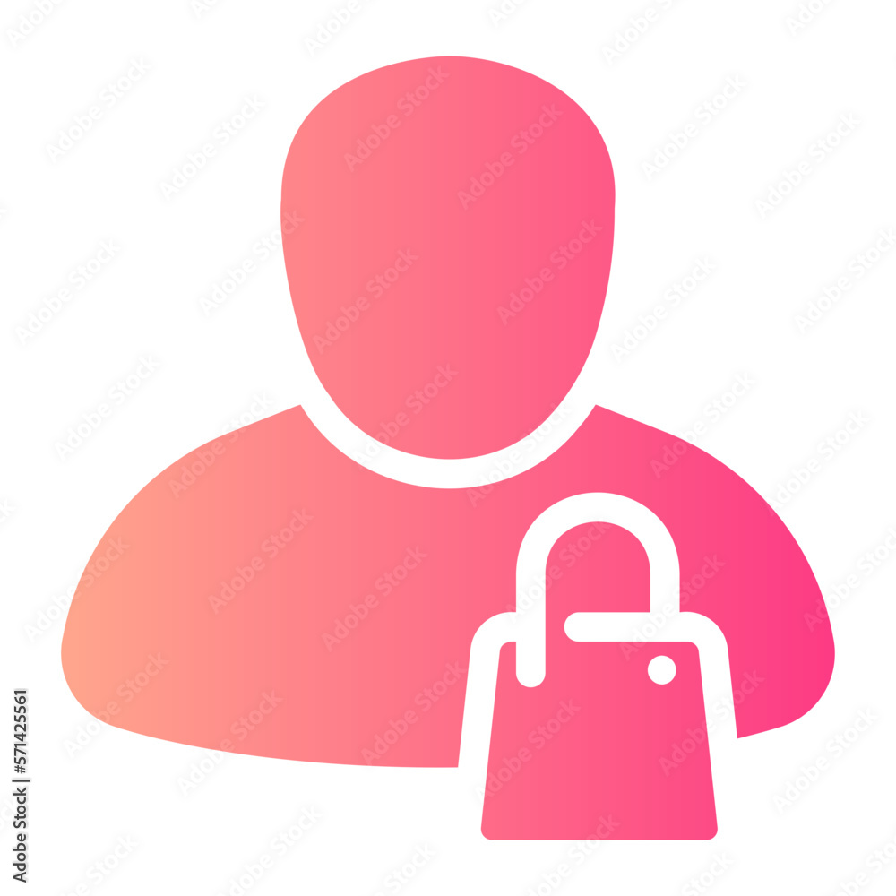 customer gradient icon customer gradient icon