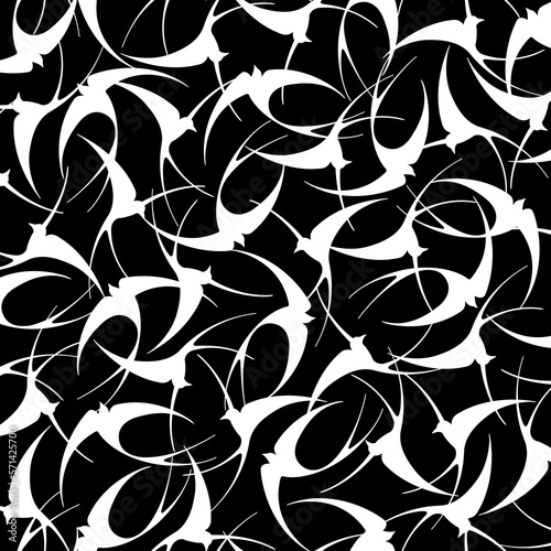 Japanese style swallow seamless pattern,