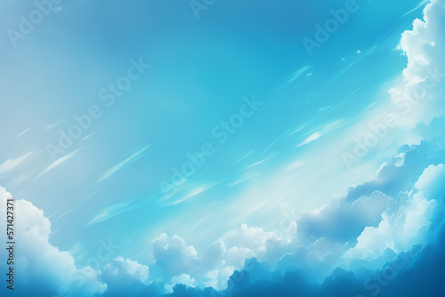 abstract blue sky and clouds With Generative AI