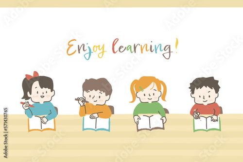 勉強をする子供たち1