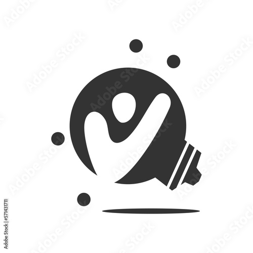 Innovation Creative Idea logo template Icon Illustration Brand Identity.Isolated and flat illustration. Vector graphic