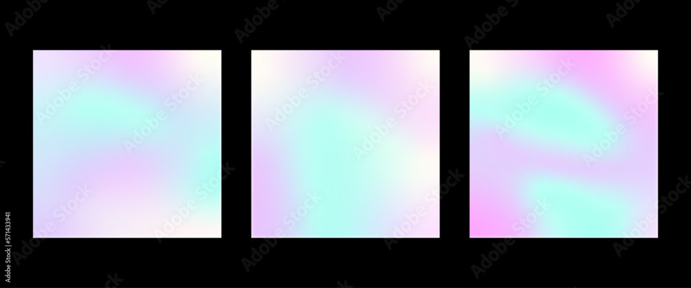 Y2K holographic gradient set. Blue and purple grainy backgrounds with soft transitions. For covers, wallpapers, brands, social media Y2K holographic gradient set. Blue and purple grainy backgrounds with soft transitions. For covers, wallpapers, brands, social media