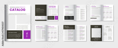 Product catalog template and furniture catalogue design