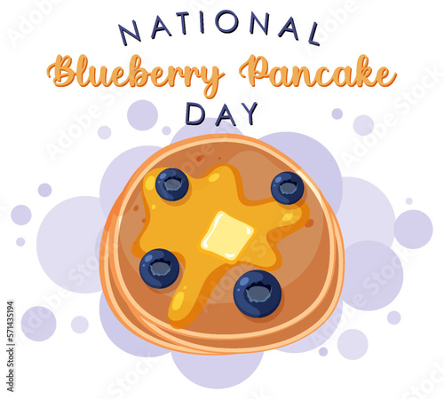 National Blueberry Pancake Day Banner