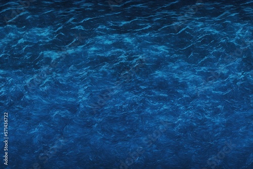 The background or texture of blue water. Generative AI © 2rogan