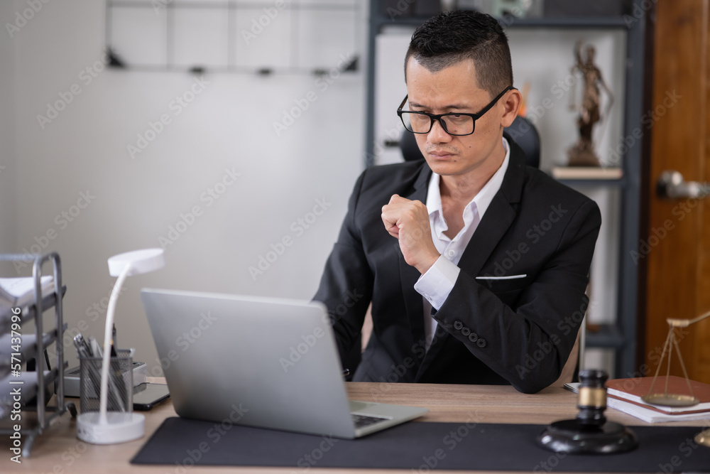 lawyer, business man work and talk to customers or clients about important documents talk at the office lawyer, business man work and talk to customers or clients about important documents talk at the office