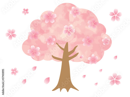 桜の木　ベクターイラスト