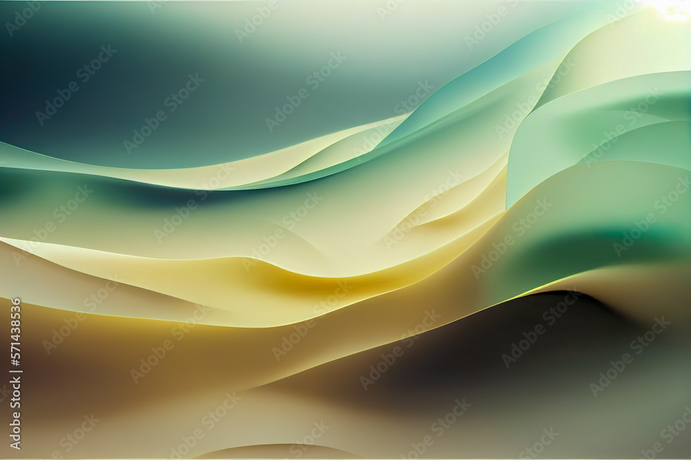 Fototapeta premium Blurred Motion - Waveform - Flowing Water - Abstract Background Texture - Generative AI
