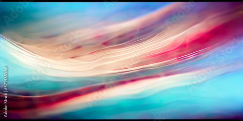 Blurred Motion - Waveform - Flowing Water - Abstract Background Texture - Generative AI photo