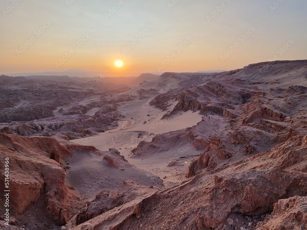 sunset in the Deserts