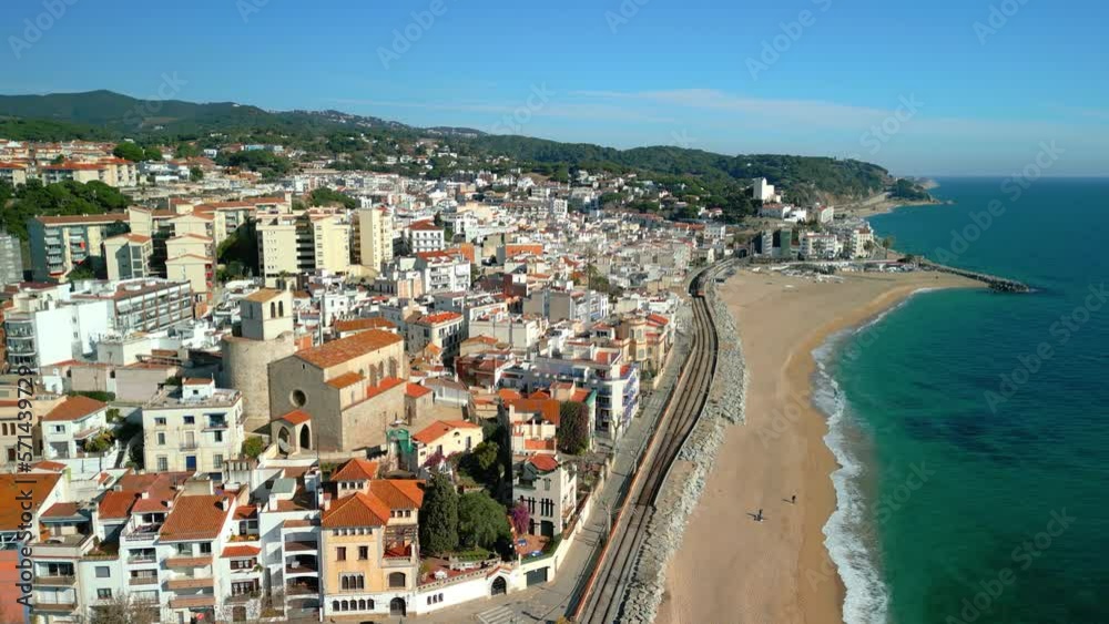 Sant Pol de Mar is a paradise waiting to be discovered, and aerial ...