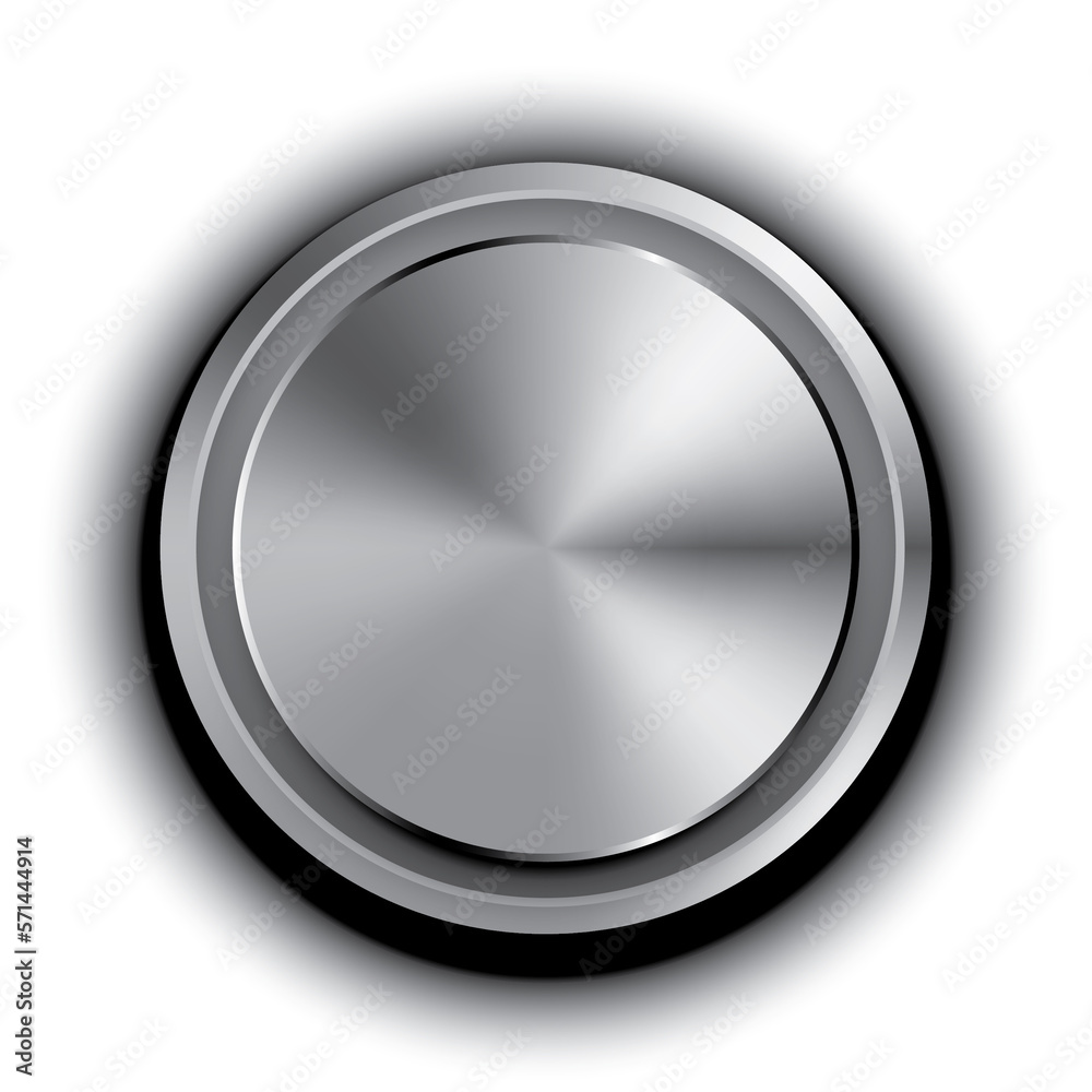 metal button for turn up down audio volume or level isolated on white metal button for turn up down audio volume or level isolated on white