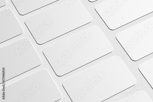 blank rounded business card mockups