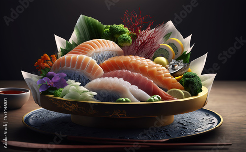 Sashimi Japanese Food, Generative AI
