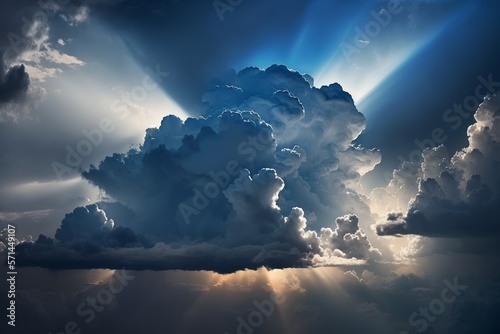 Dramatic sky clouds