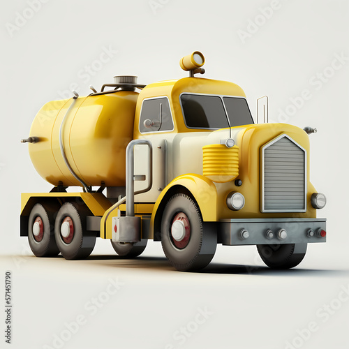 yellow truck - truck toy design