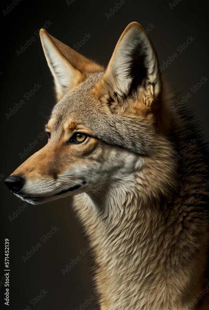 Naklejka premium Photo portrait of a Coyote
