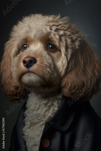 Photo portrait of a Cavoodle puppy © JG Marshall