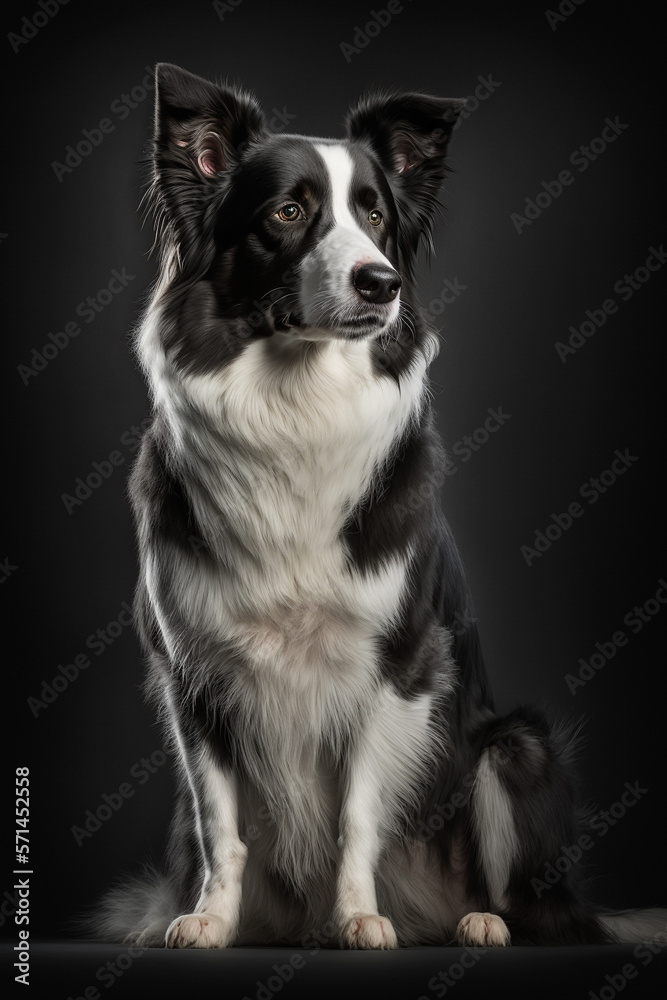 Portrait Photo of a Border Collie
