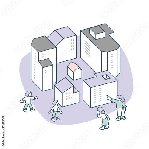 孤立する建物。
良い関係を構築する事の難しさ。