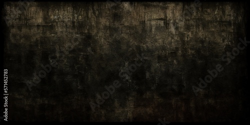textured antique black wall background. Generative AI