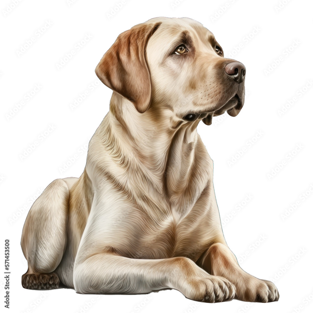 Animal Labrador Retriever dog Design Elements Isolated Transparent